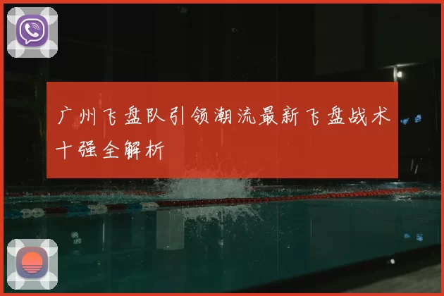 广州飞盘队引领潮流最新飞盘战术十强全解析